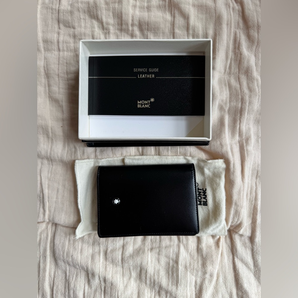 Black Montblanc leather wallet